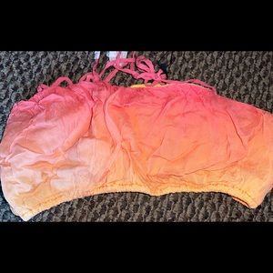 Majorelle cropped top with tie straps